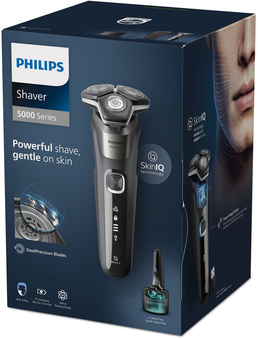 Philips SHAVER Series 5000 S5887/50 Wet and dry electric shaver with 3 accessories Philips SHAVER Series 5000 S5887/50 Wet and dry electric shaver with 3 accessories