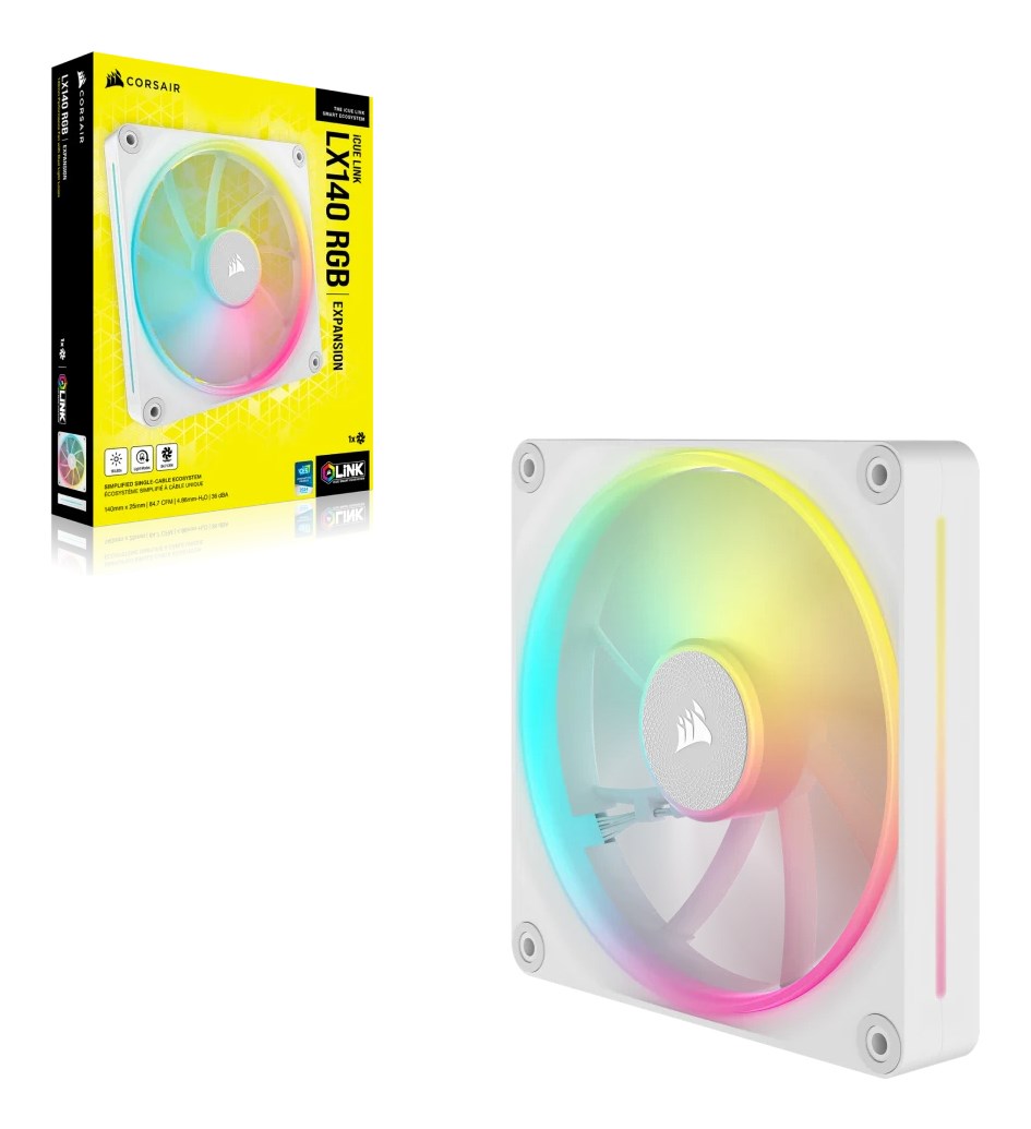 Corsair CO-9051031-WW computer cooling system Computer case Fan 14 cm White 1 pc(s) Corsair CO-9051031-WW computer cooling system Computer case Fan 14 cm White 1 pc(s)