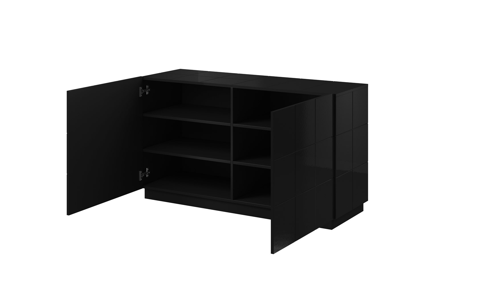 Cama sideboard 2D REJA black gloss/black gloss Cama sideboard 2D REJA black gloss/black gloss