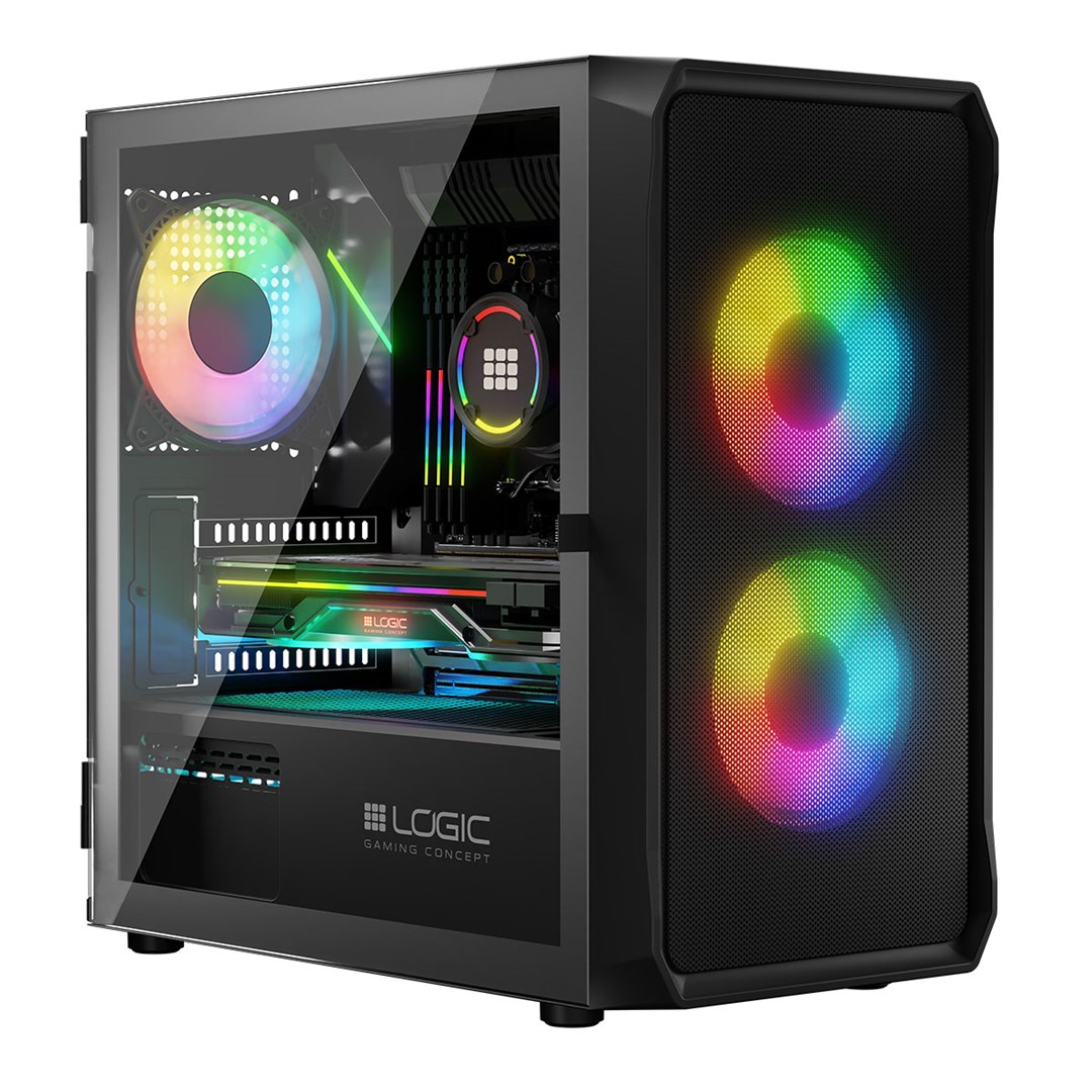 Logic PORTOS ARGB MINI USB 3.0 Case Black Logic PORTOS ARGB MINI USB 3.0 Case Black