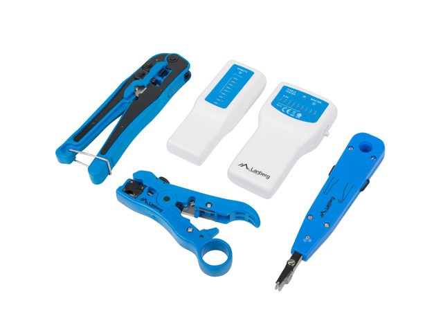 Lanberg NT-0302 cable crimper Tool set Multicolour Lanberg NT-0302 cable crimper Tool set Multicolour