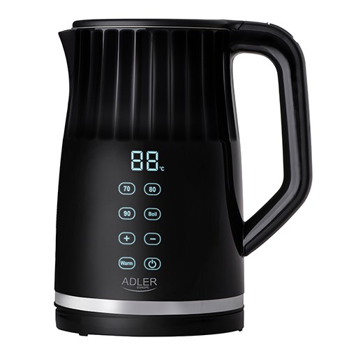 Adler AD 1350 1.7L temperature-controlled LED electric kettle Black Adler AD 1350 1.7L temperature-controlled LED electric kettle Black