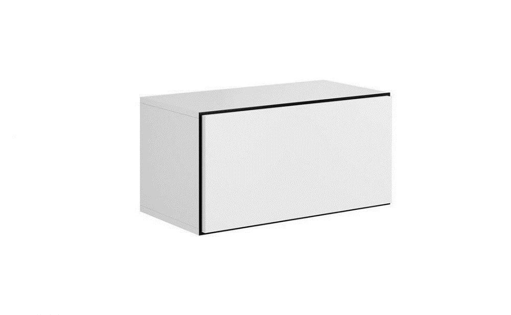 Cama full storage cabinet ROCO RO3 75/37/39 white/black/white Cama full storage cabinet ROCO RO3 75/37/39 white/black/white