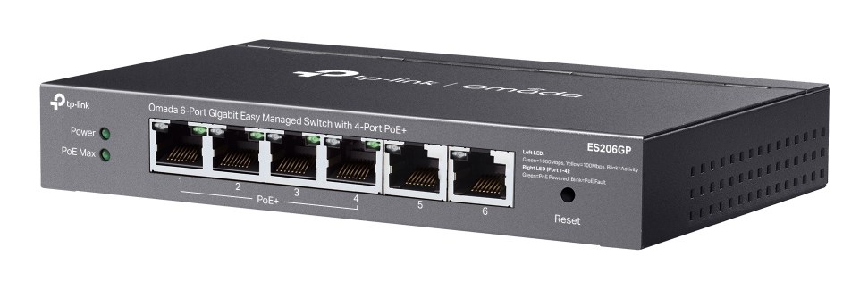 TP-Link Omada ES206GP network switch Managed Gigabit Ethernet (10/100/1000) Power over Ethernet (PoE) Black TP-Link Omada ES206GP network switch Managed Gigabit Ethernet (10/100/1000) Power over Ethernet (PoE) Black