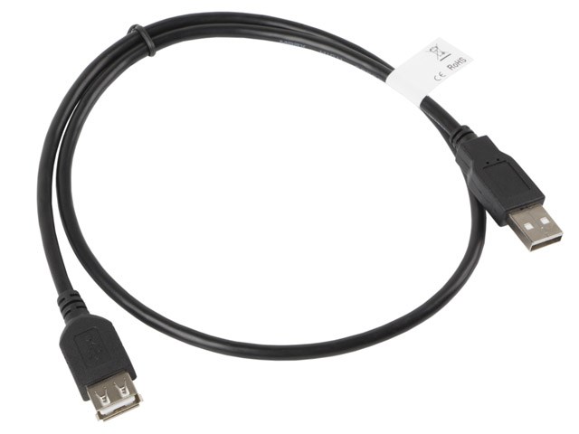 Lanberg CA-USBE-10CC-0007-BK USB cable USB 2.0 0.7 m USB A Black Lanberg CA-USBE-10CC-0007-BK USB cable USB 2.0 0.7 m USB A Black
