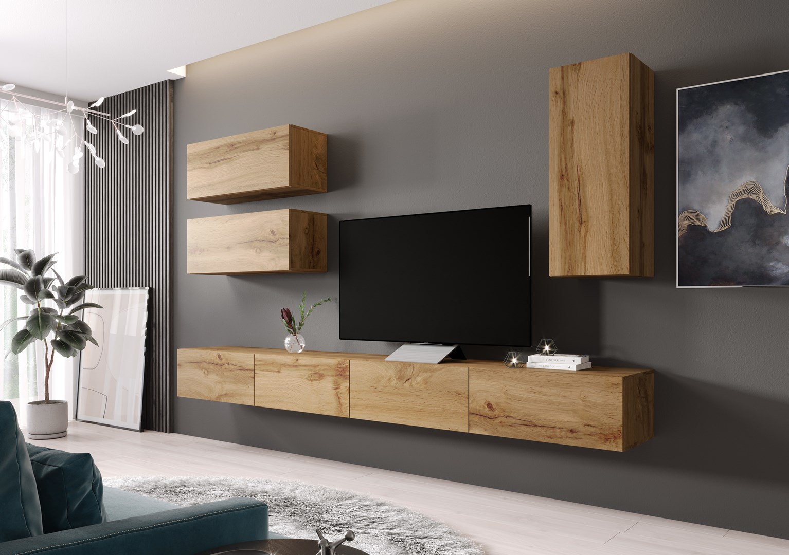 Cama TV stand VIGO 140 30/140/40 wotan oak Cama TV stand VIGO 140 30/140/40 wotan oak