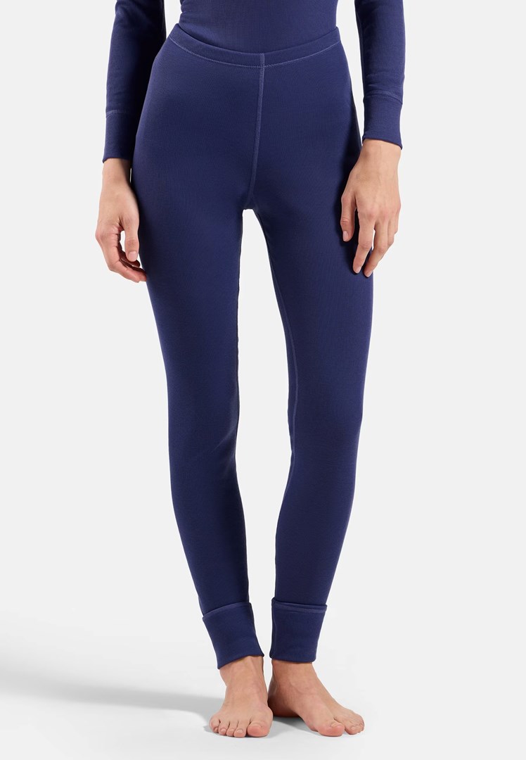 ODLO BL BOTTOM long ACTIVE WARM trousers, size S, blue ODLO BL BOTTOM long ACTIVE WARM trousers, size S, blue