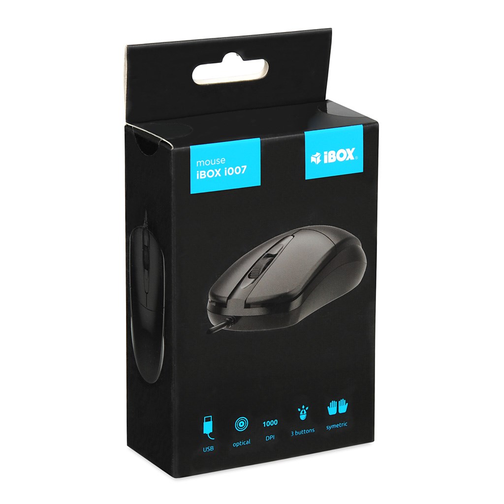 iBOX i010 Rook wired optical mouse, black iBOX i010 Rook wired optical mouse, black