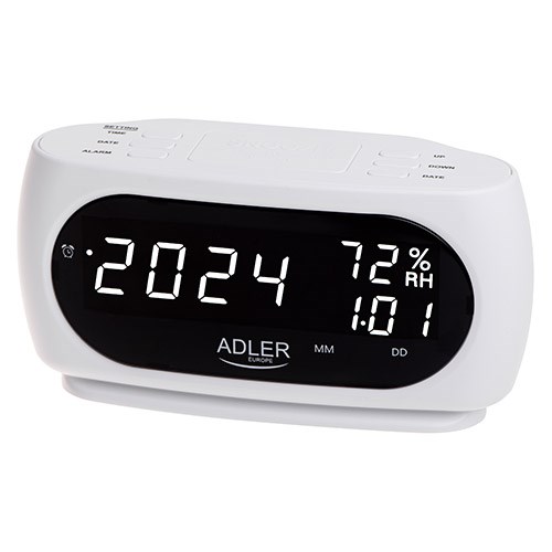 Alarm clock ADLER AD 1186 white Alarm clock ADLER AD 1186 white