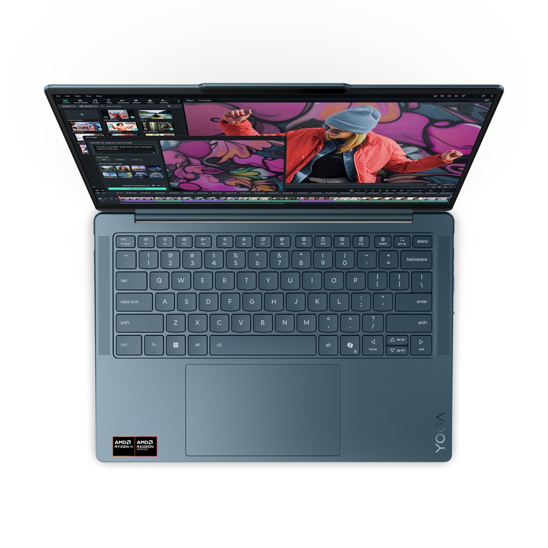 Lenovo Yoga Slim 7 14AKP10 Copilot+ PC AMD Ryzen AI 5 340 Laptop 35.6 cm (14") WUXGA 16 GB LPDDR5x-SDRAM 512 GB SSD Wi-Fi 7 (802.11be) Windows 11 Home Teal Lenovo Yoga Slim 7 14AKP10 Copilot+ PC AMD Ryzen AI 5 340 Laptop 35.6 cm (14") WUXGA 16 GB LPDDR5x-SDRAM 512 GB SSD Wi-Fi 7 (802.11be) Windows 11 Home Teal