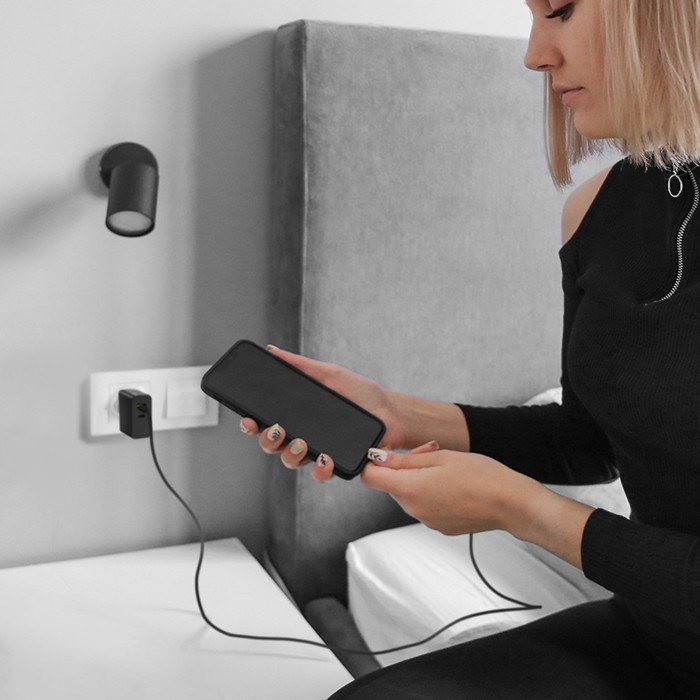 Qoltec 52381 Super Quick PD charger | 1xUSB-C | 1xUSB| 90W | 5-20V | 2.4-4.35A | Black Qoltec 52381 Super Quick PD charger | 1xUSB-C | 1xUSB| 90W | 5-20V | 2.4-4.35A | Black