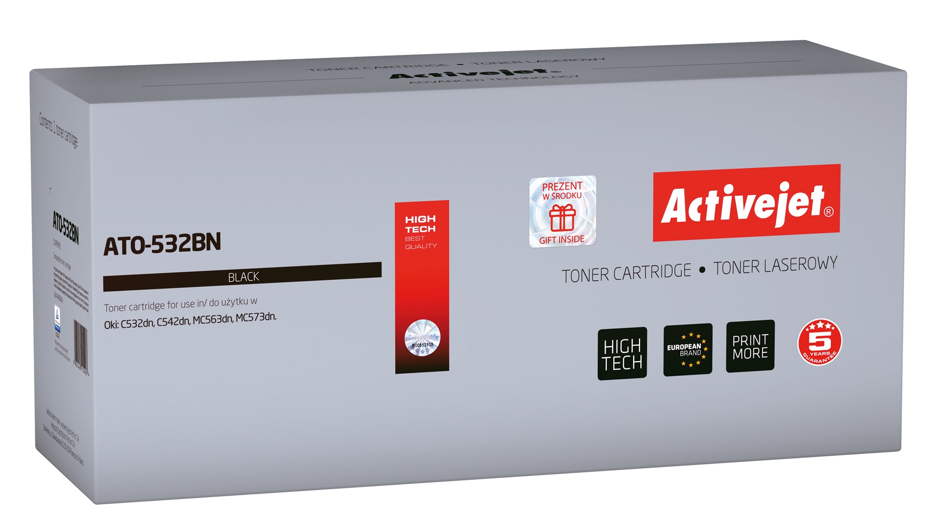 Activejet ATO-532BN toner (replacement for OKI 46490404; Supreme; 1500 pages; black) Activejet ATO-532BN toner (replacement for OKI 46490404; Supreme; 1500 pages; black)