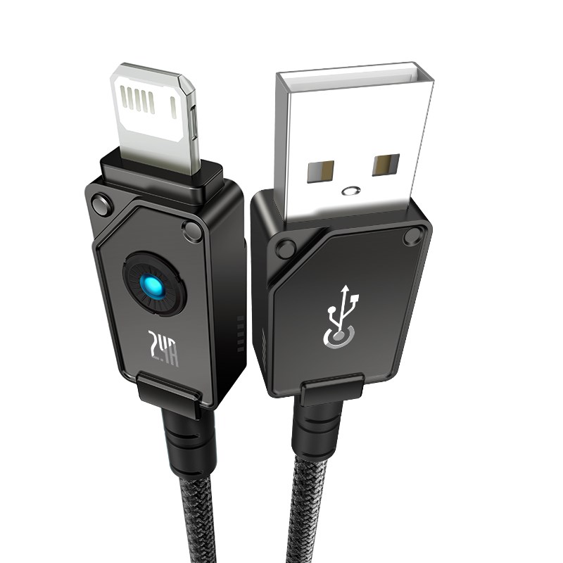 Baseus Unbreakable USB A to iP cable 2 m 5V-2.4A Black Baseus Unbreakable USB A to iP cable 2 m 5V-2.4A Black