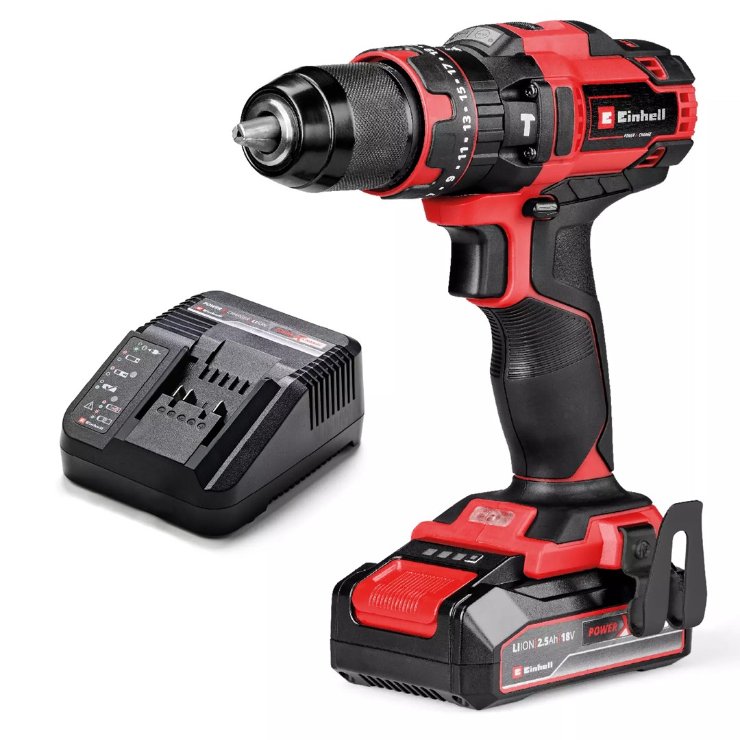 Einhell TE-CD 18/44 Li-i 24000 RPM 1.59 kg Black, Red Einhell TE-CD 18/44 Li-i 24000 RPM 1.59 kg Black, Red