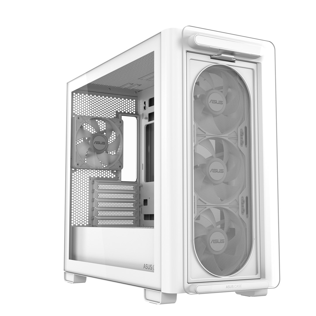 ASUS A23 PLUS ARGB WHITE Computer Case White ASUS A23 PLUS ARGB WHITE Computer Case White