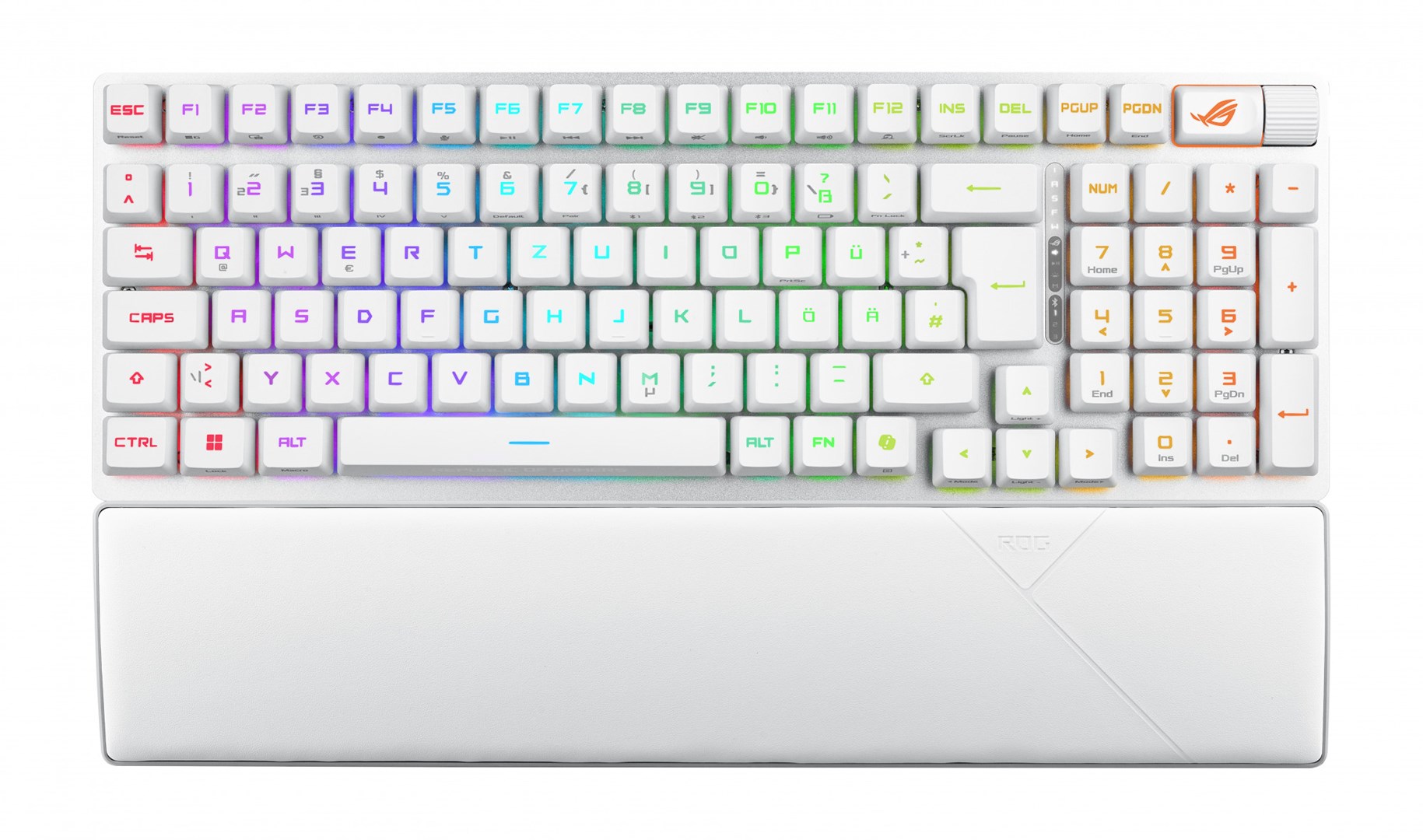 ASUS ROG Strix Scope II 96 RX Wireless keyboard Gaming USB + RF Wireless + Bluetooth White ASUS ROG Strix Scope II 96 RX Wireless keyboard Gaming USB + RF Wireless + Bluetooth White