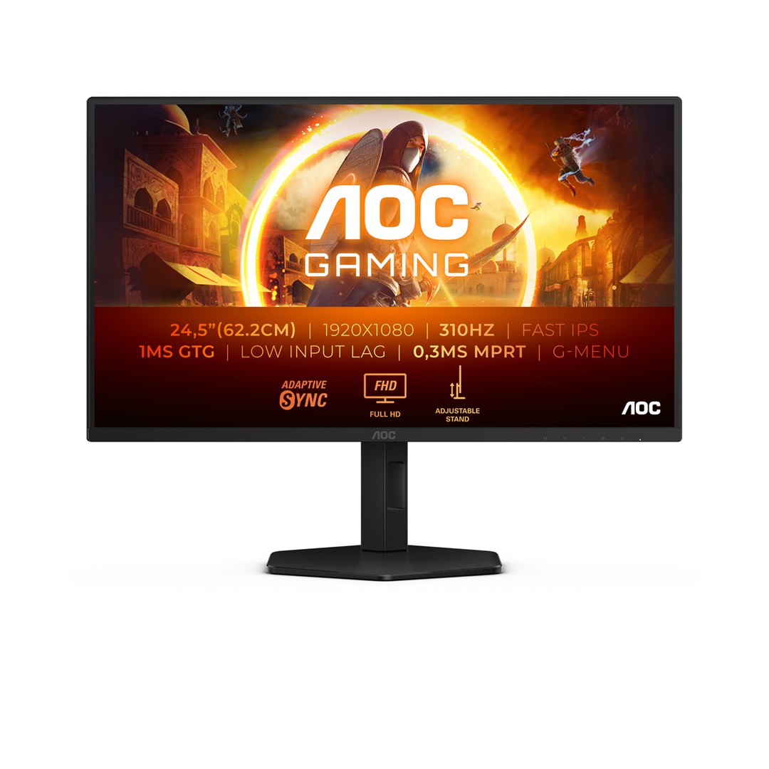 AOC G4 25G4SXU computer monitor 62.2 cm (24.5") 1920 x 1080 pixels Full HD LED Black, Grey AOC G4 25G4SXU computer monitor 62.2 cm (24.5") 1920 x 1080 pixels Full HD LED Black, Grey