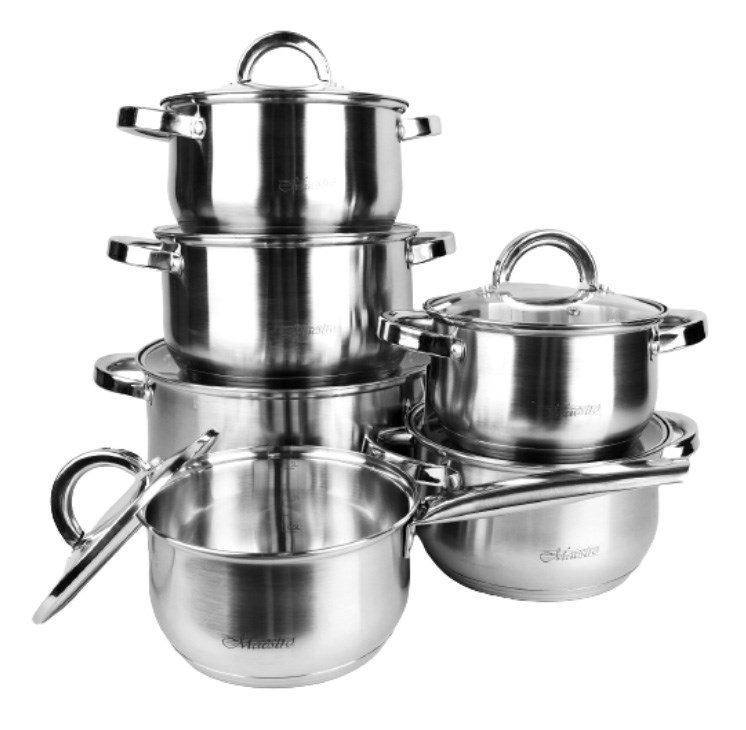 Maestro MR-2120 A set of pots of 12 elements Maestro MR-2120 A set of pots of 12 elements