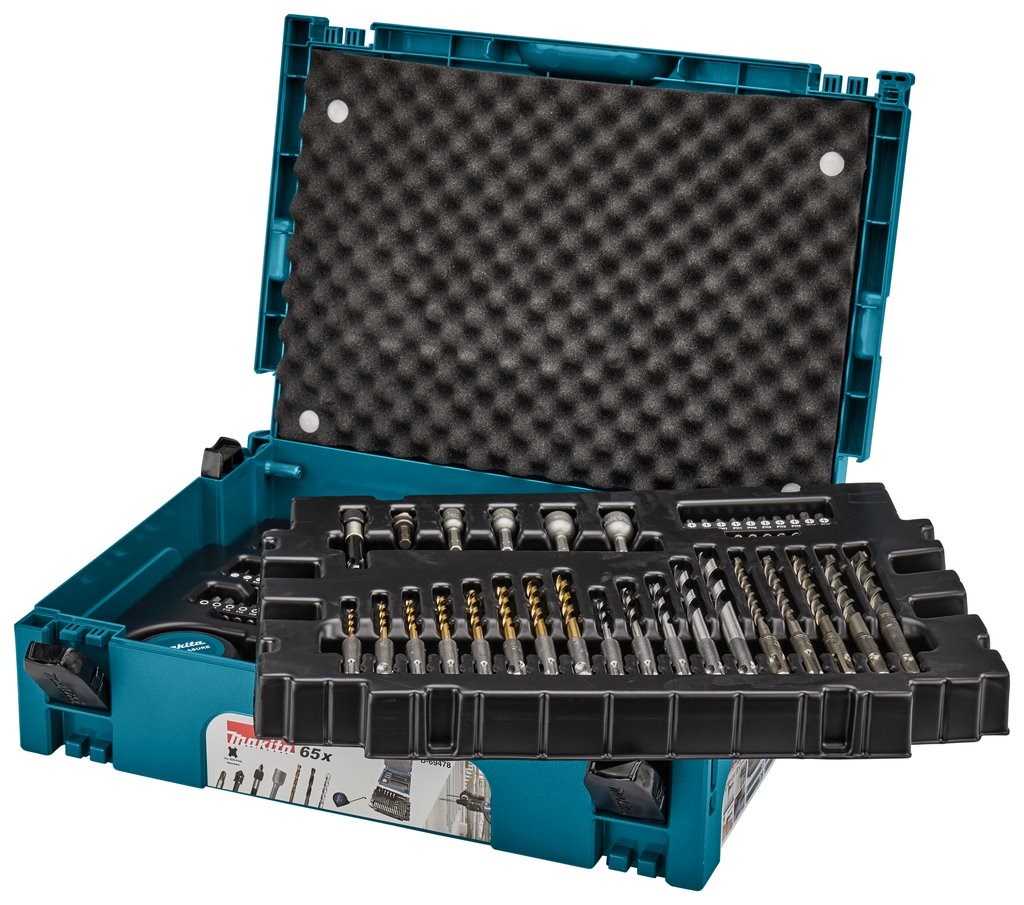 DRILL AND BIT SET 65PCS CASE B-69478 MAKITA DRILL AND BIT SET 65PCS CASE B-69478 MAKITA
