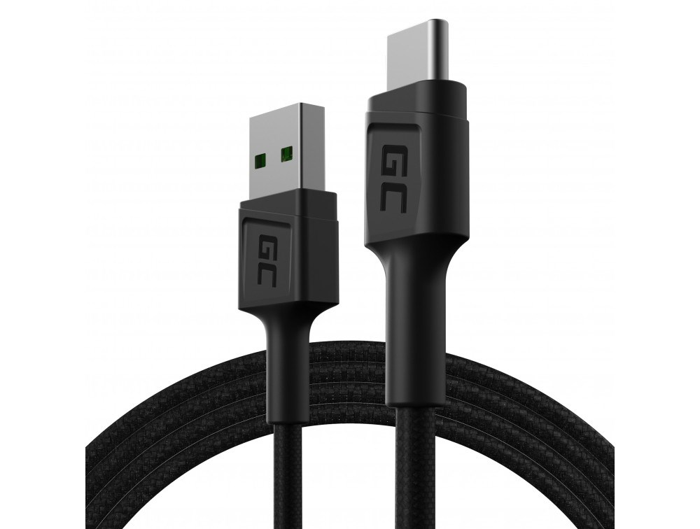 Green Cell KABGC22 USB cable USB 2.0 1.2 m USB A USB C Black Green Cell KABGC22 USB cable USB 2.0 1.2 m USB A USB C Black