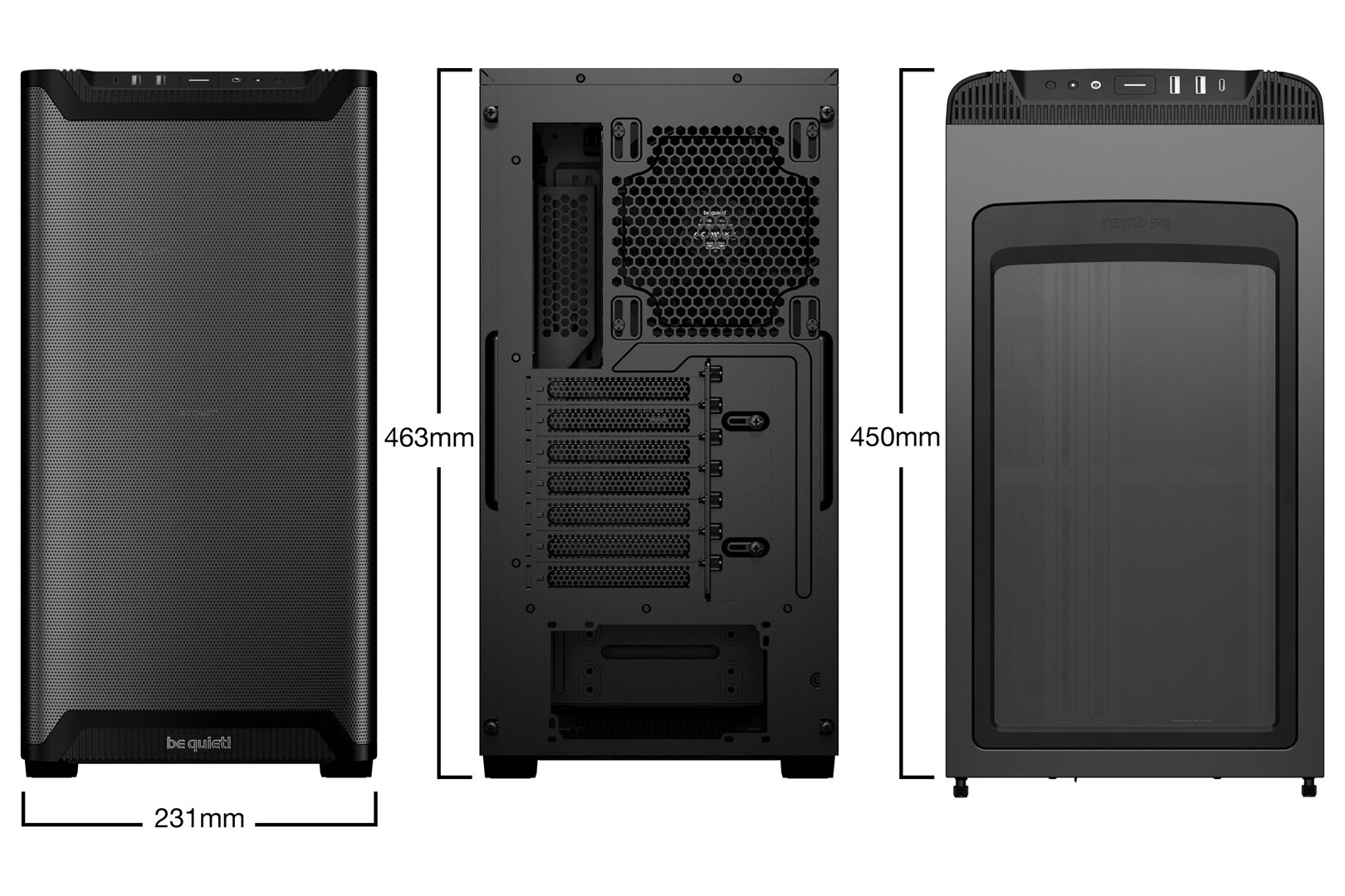 be quiet! PURE BASE 501 Airflow Window Black Midi Tower be quiet! PURE BASE 501 Airflow Window Black Midi Tower