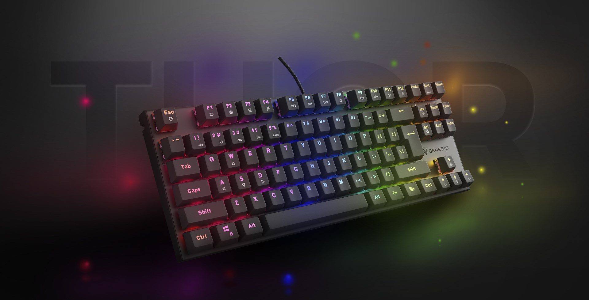 GENESIS NKG-2155 keyboard Gaming USB QWERTY UK International Black GENESIS NKG-2155 keyboard Gaming USB QWERTY UK International Black