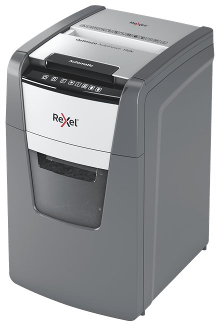 Rexel Optimum AutoFeed+ 130X paper shredder Cross shredding 55 dB 22 cm Black, Silver Rexel Optimum AutoFeed+ 130X paper shredder Cross shredding 55 dB 22 cm Black, Silver