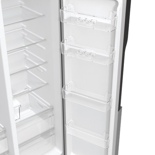 Gorenje NRR9185ESXL side-by-side refrigerator Freestanding 550 L E Silver Gorenje NRR9185ESXL side-by-side refrigerator Freestanding 550 L E Silver