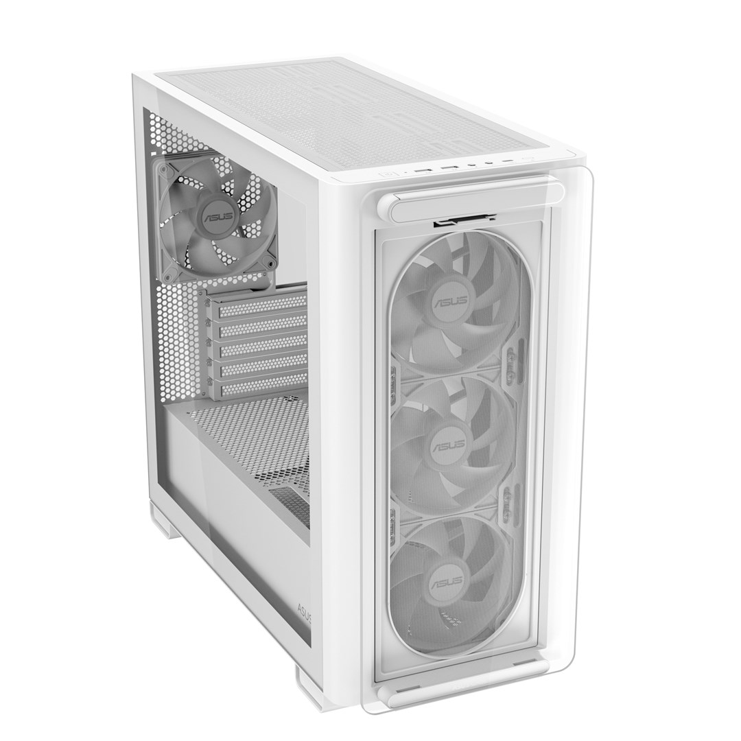 ASUS A23 PLUS ARGB WHITE Computer Case White ASUS A23 PLUS ARGB WHITE Computer Case White