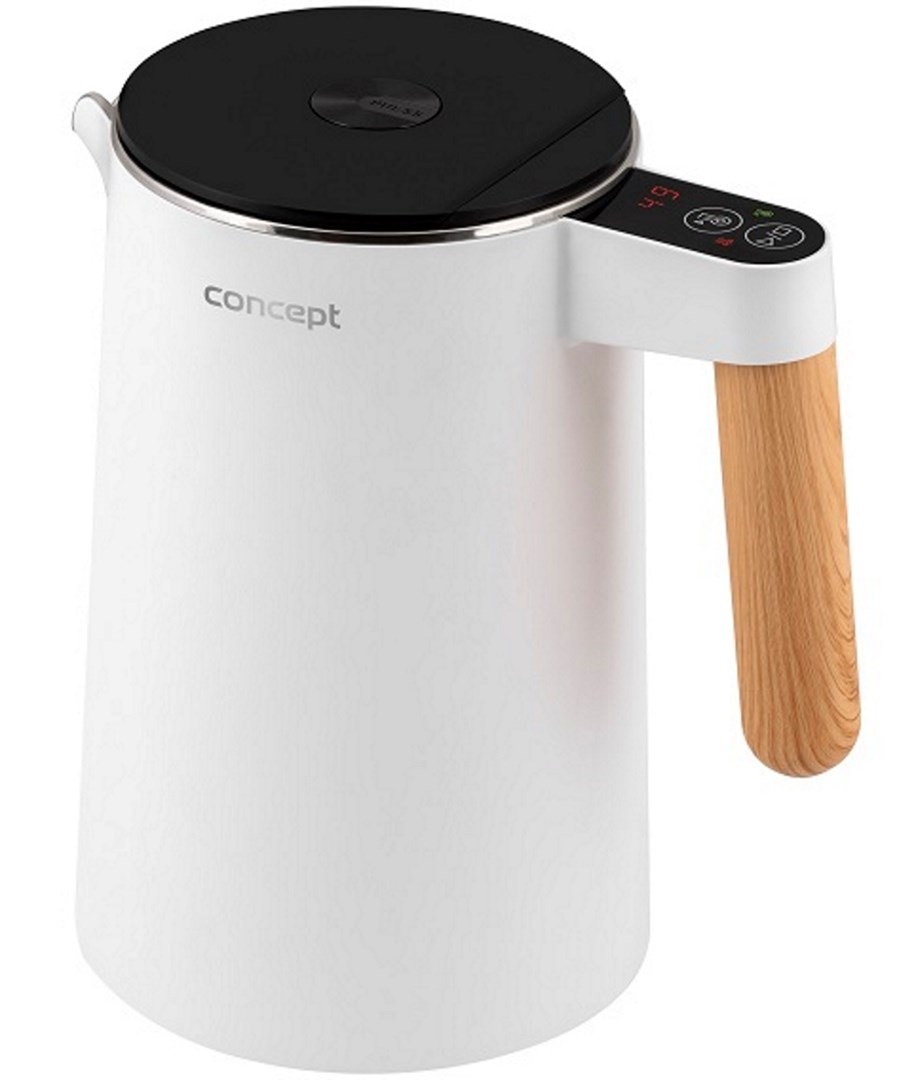 Stainless Steel Kettle White 1.5 l Salt & Pepper Concept RK3300 Stainless Steel Kettle White 1.5 l Salt & Pepper Concept RK3300