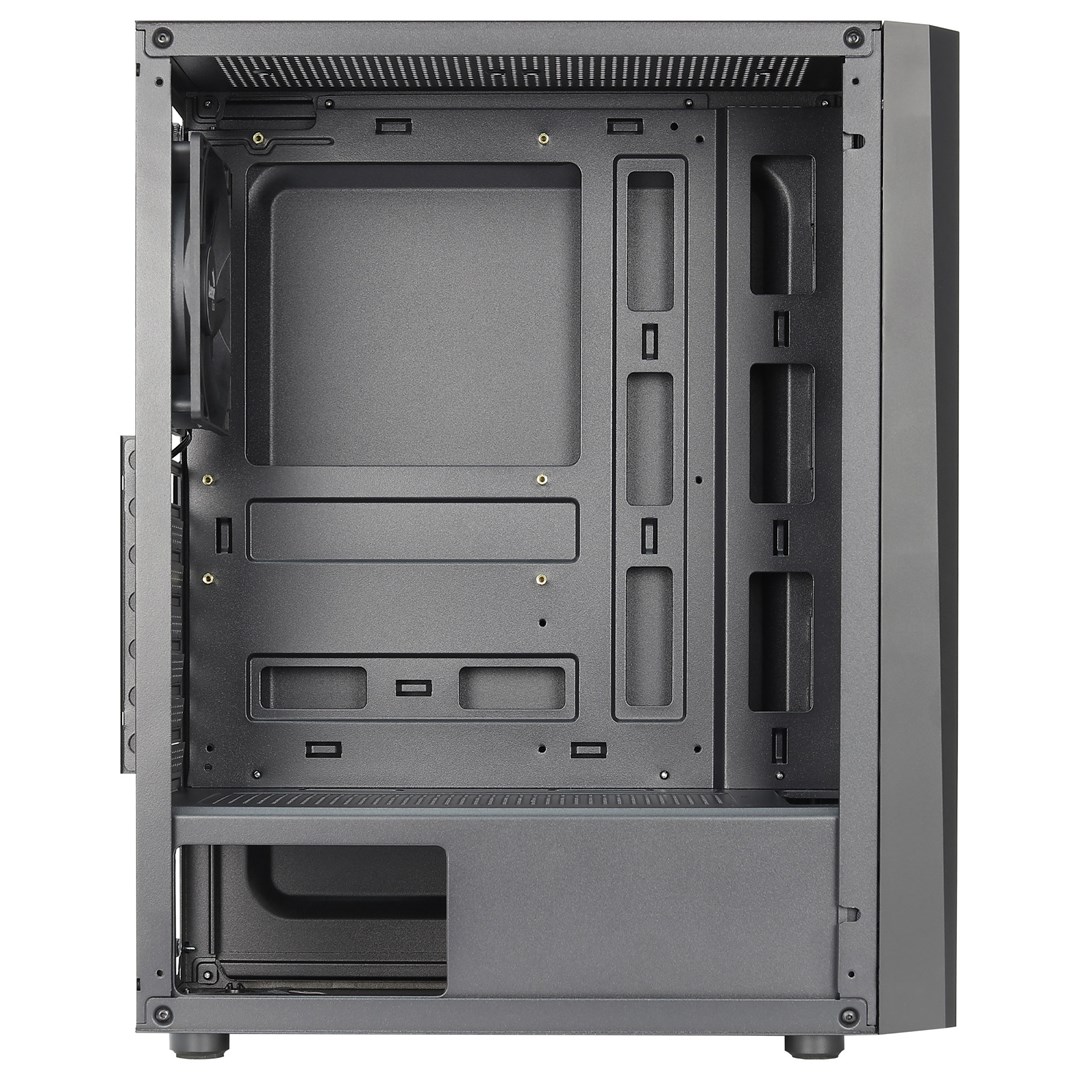 Aerocool DELTABKV1 ATX PC Case RGB Front Full Side Window 12cm Fan Black Aerocool DELTABKV1 ATX PC Case RGB Front Full Side Window 12cm Fan Black