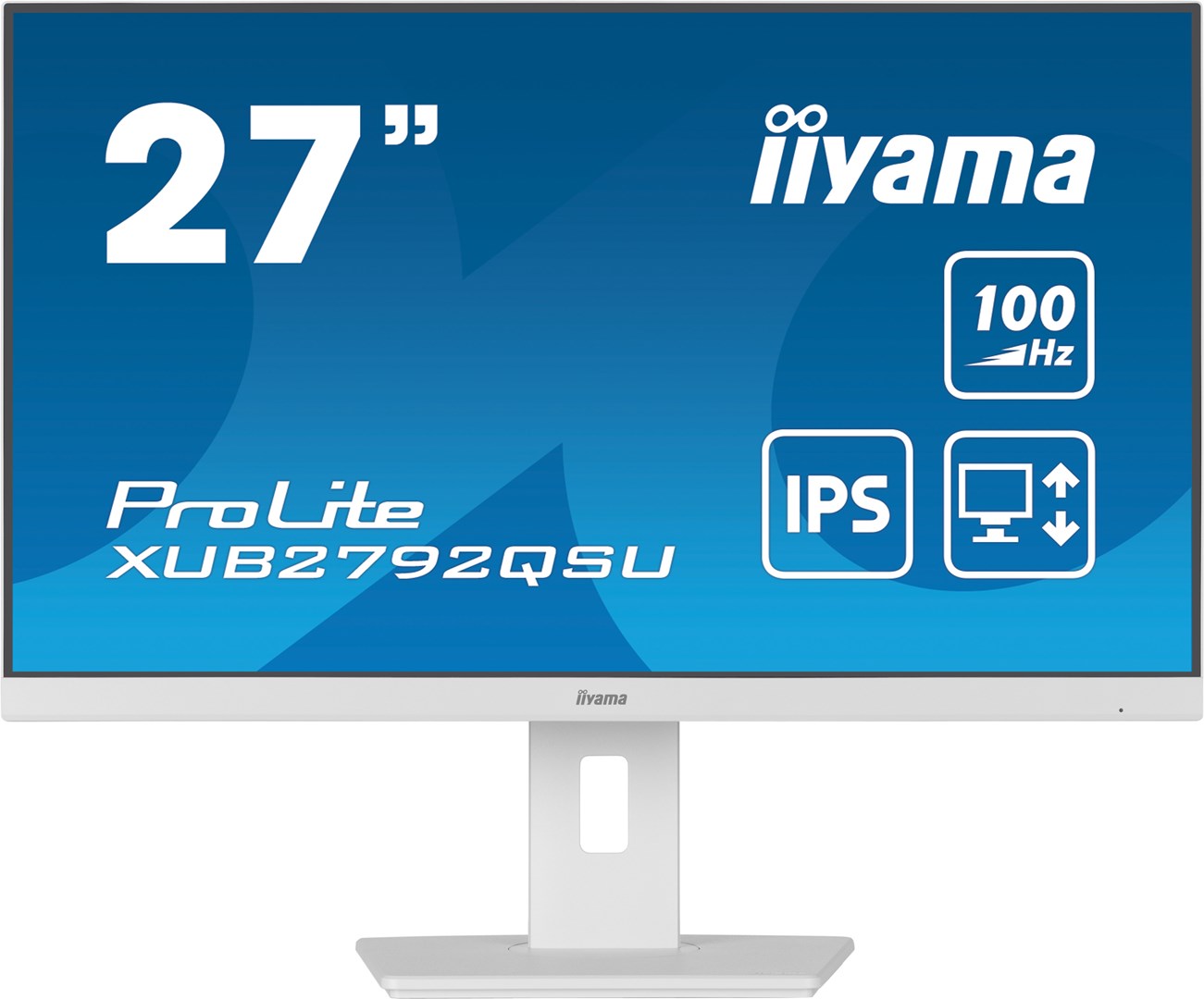 iiyama ProLite 27” QHD IPS technology panel with USB hub and 100Hz refresh rate and 150mm height adjustable stand iiyama ProLite 27” QHD IPS technology panel with USB hub and 100Hz refresh rate and 150mm height adjustable stand