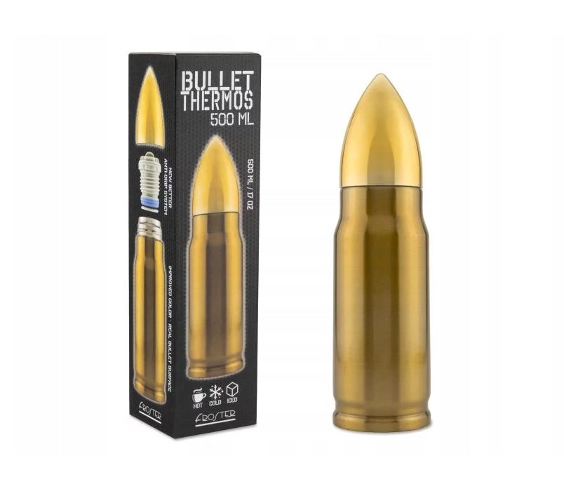 Bullet Brass thermos cartridge 500 ml Bullet Brass thermos cartridge 500 ml