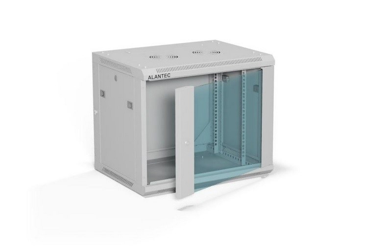 ALANTEC Racking cabinet 19" 9U 600x450, Grey FLAT PACK ALANTEC Racking cabinet 19" 9U 600x450, Grey FLAT PACK