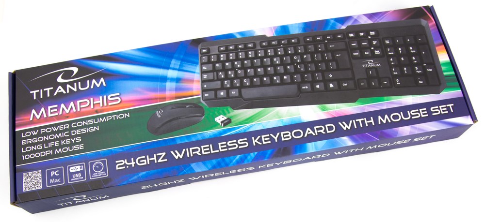 TITANUM TK108 Keyboard + USB mouse Black TITANUM TK108 Keyboard + USB mouse Black