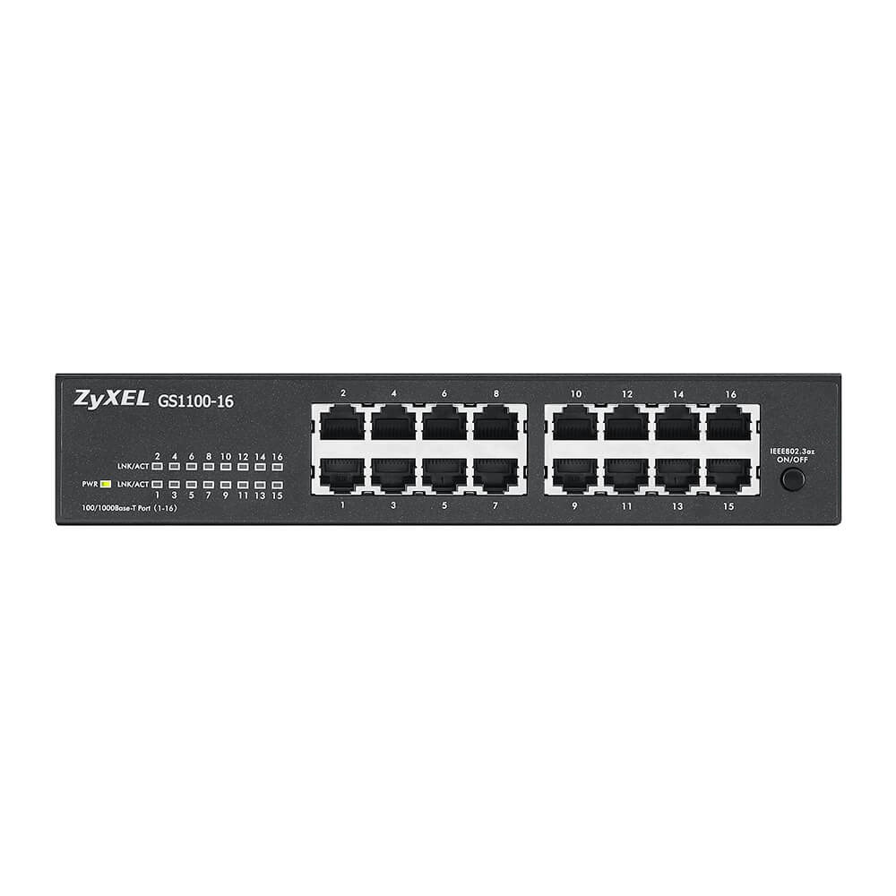 Zyxel GS1100-16 Unmanaged Gigabit Ethernet (10/100/1000) Zyxel GS1100-16 Unmanaged Gigabit Ethernet (10/100/1000)