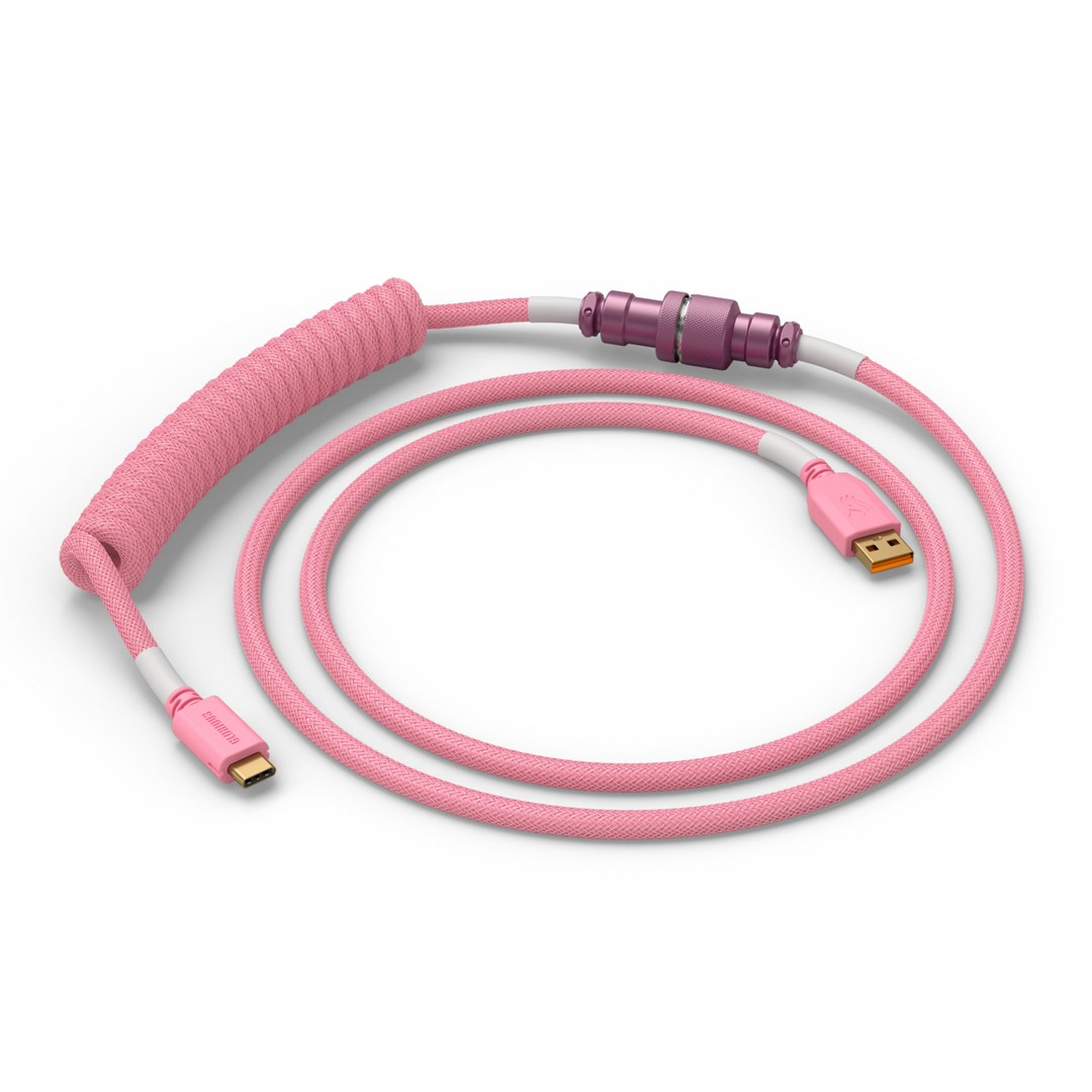 Glorious Gaming Glorious GMMK Coiled Cable Pixel Pink Glorious Gaming Glorious GMMK Coiled Cable Pixel Pink