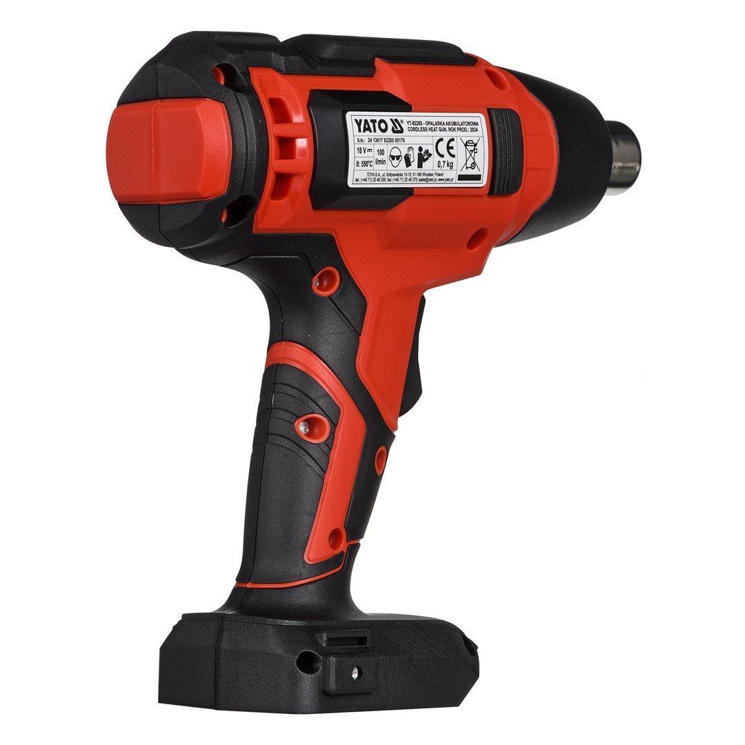 Yato YT-82285 heat gun Hot air gun 100 l/min 550 °C 250 W Black, Red Yato YT-82285 heat gun Hot air gun 100 l/min 550 °C 250 W Black, Red