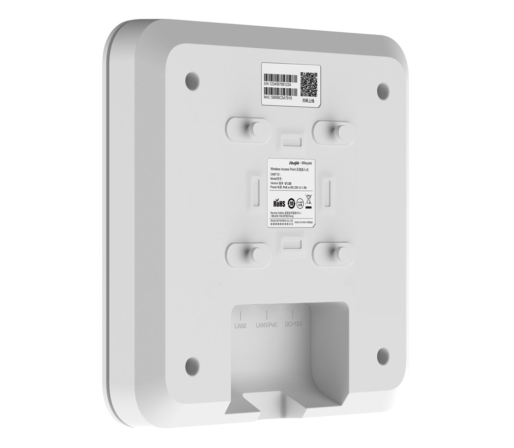 Ruijie Networks RG-RAP2260(G) wireless access point 1201 Mbit/s White Power over Ethernet (PoE) Ruijie Networks RG-RAP2260(G) wireless access point 1201 Mbit/s White Power over Ethernet (PoE)