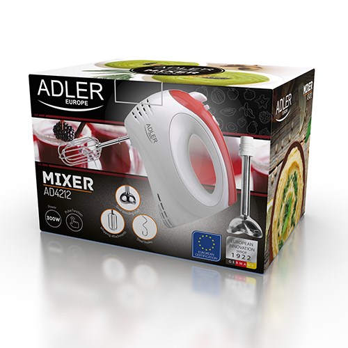 Adler AD 4212 mixer Hand mixer Red,White Adler AD 4212 mixer Hand mixer Red,White