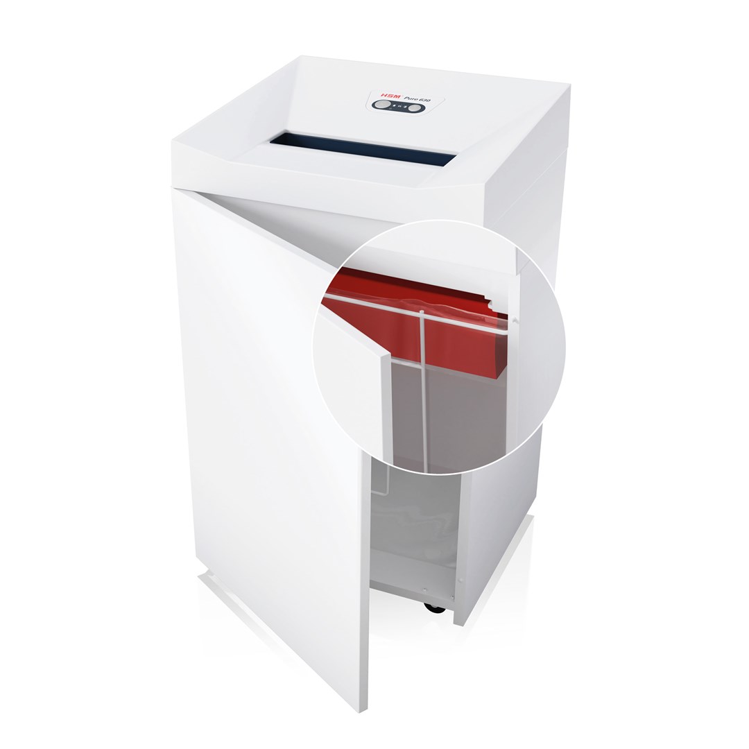 HSM Pure 630 shredder, 130 l, 3,9 mm HSM Pure 630 shredder, 130 l, 3,9 mm