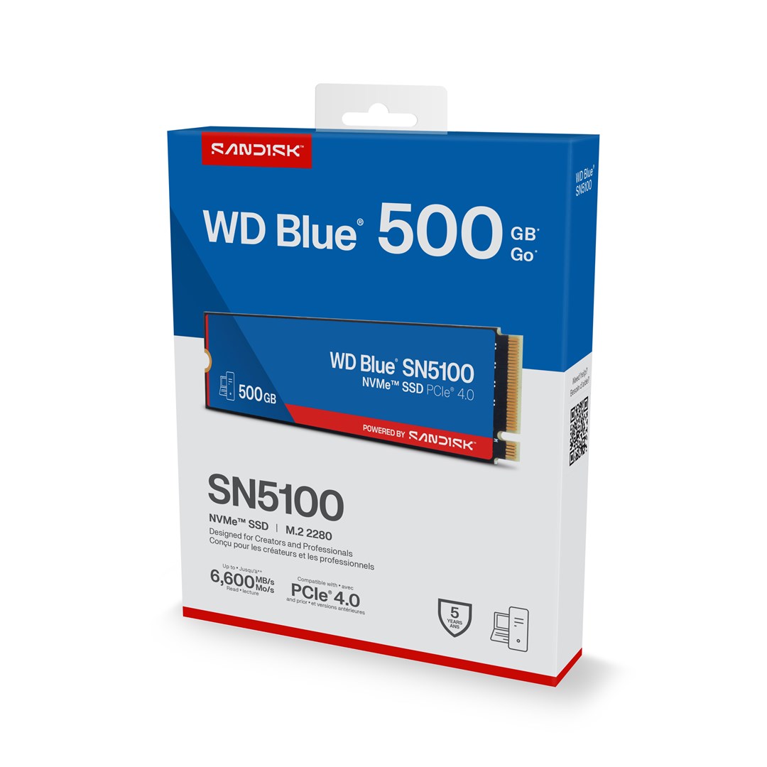 Western Digital 500GB WD Blue® SN5100 NVMe™ SSD Western Digital 500GB WD Blue® SN5100 NVMe™ SSD