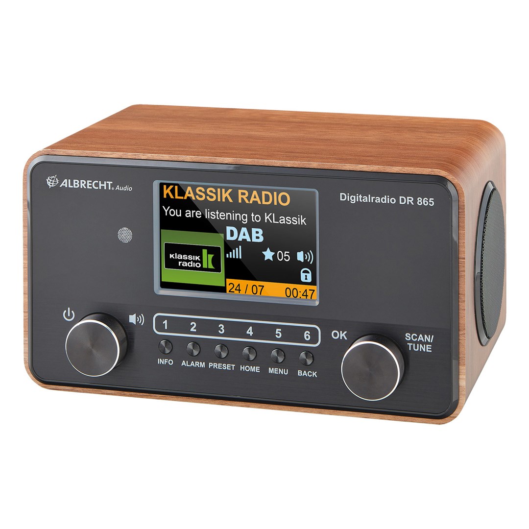 Albrecht DR 865 Portable Digital Black, Wood Albrecht DR 865 Portable Digital Black, Wood
