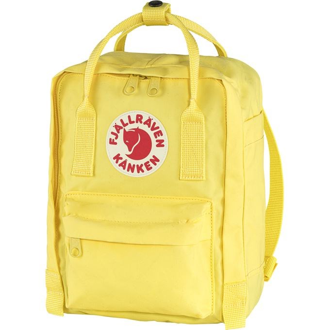Fjällräven Kanken Mini backpack Casual backpack Yellow Polypropylene (PP), Vinylon Fjällräven Kanken Mini backpack Casual backpack Yellow Polypropylene (PP), Vinylon