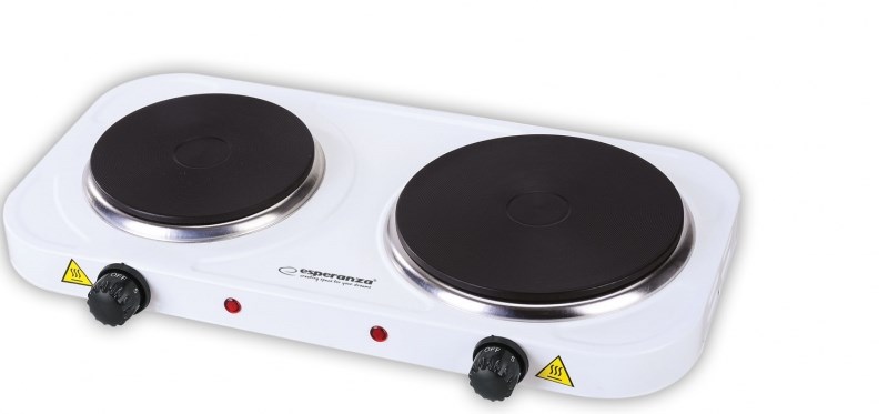 Esperanza EKH014W Electric cooker 2 zones White Esperanza EKH014W Electric cooker 2 zones White