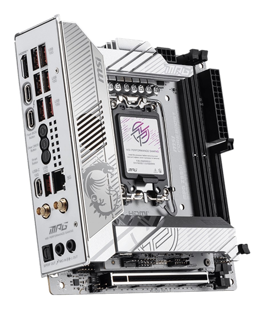 MSI MPG Z890I EDGE TI WIFI motherboard Intel Z890 LGA 1851 (Socket V1) mini ITX MSI MPG Z890I EDGE TI WIFI motherboard Intel Z890 LGA 1851 (Socket V1) mini ITX