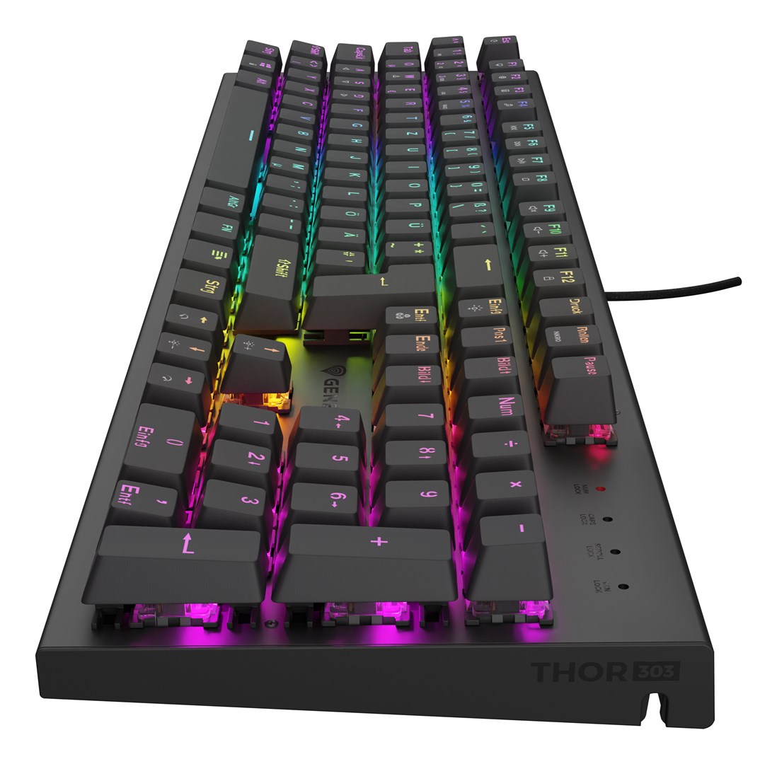 GENESIS Thor 303 keyboard Gaming USB QWERTZ German Black GENESIS Thor 303 keyboard Gaming USB QWERTZ German Black