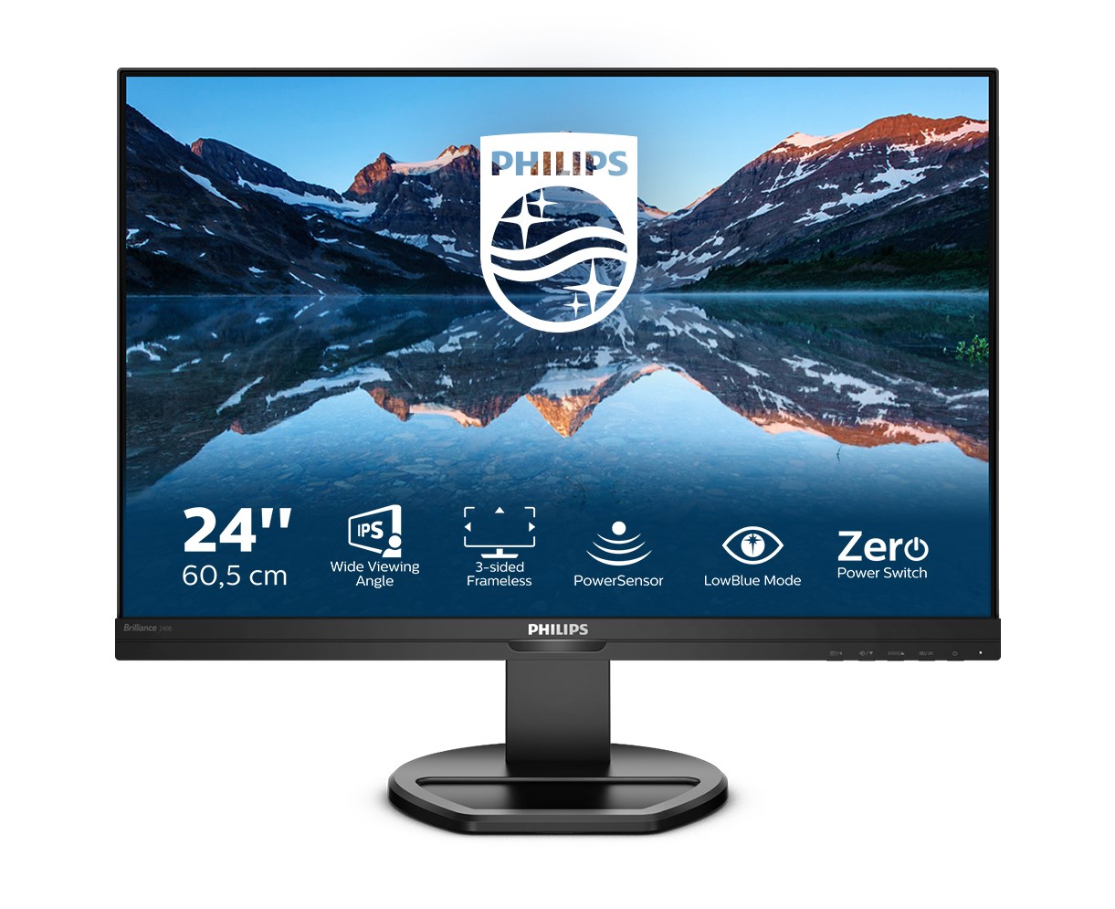 Philips B Line 240B9/00 computer monitor 61.2 cm (24.1") 1920 x 1200 pixels WUXGA LED Black Philips B Line 240B9/00 computer monitor 61.2 cm (24.1") 1920 x 1200 pixels WUXGA LED Black