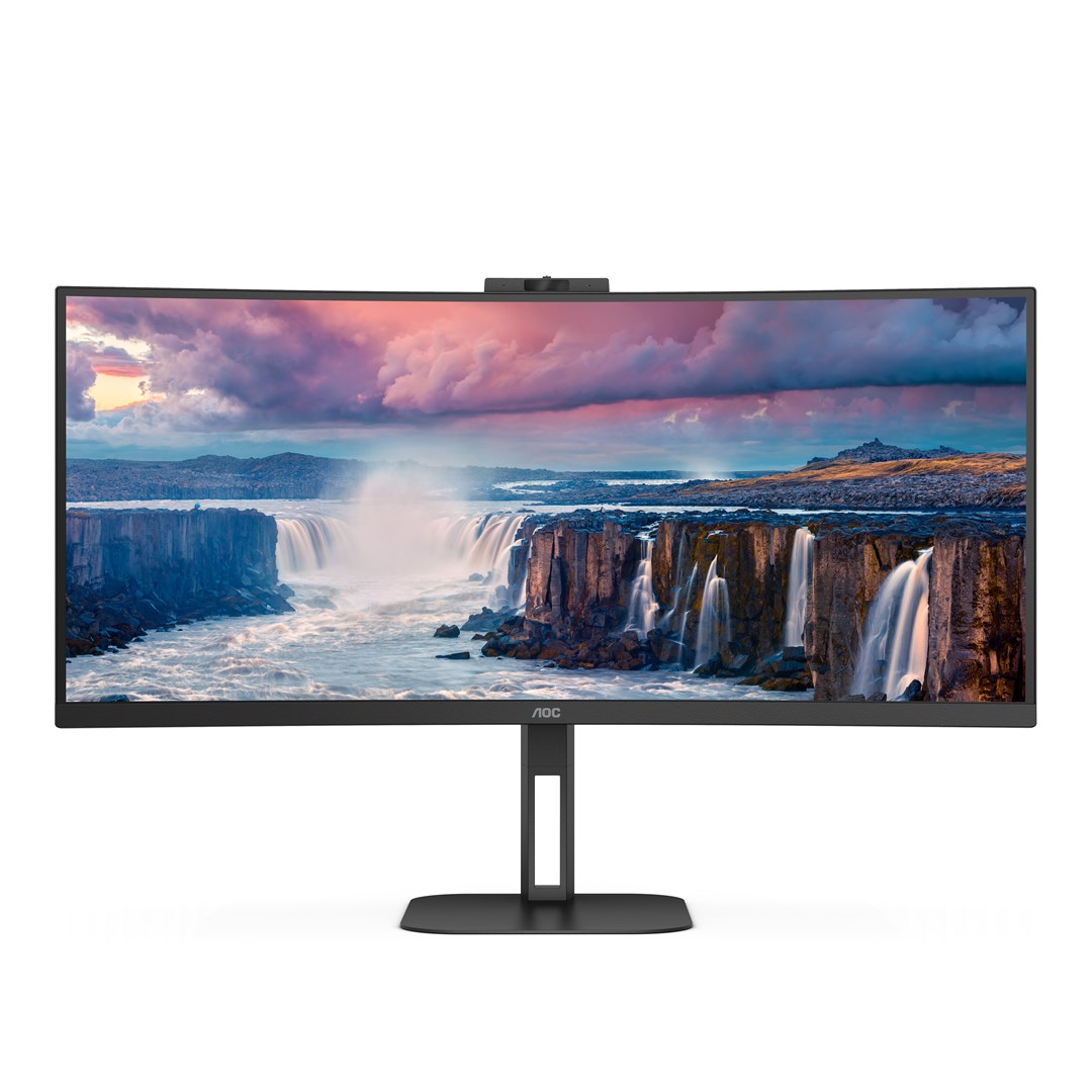 AOC V5 CU34V5CW/BK LED display 86.4 cm (34") 3440 x 1440 pixels Wide Quad HD Black AOC V5 CU34V5CW/BK LED display 86.4 cm (34") 3440 x 1440 pixels Wide Quad HD Black