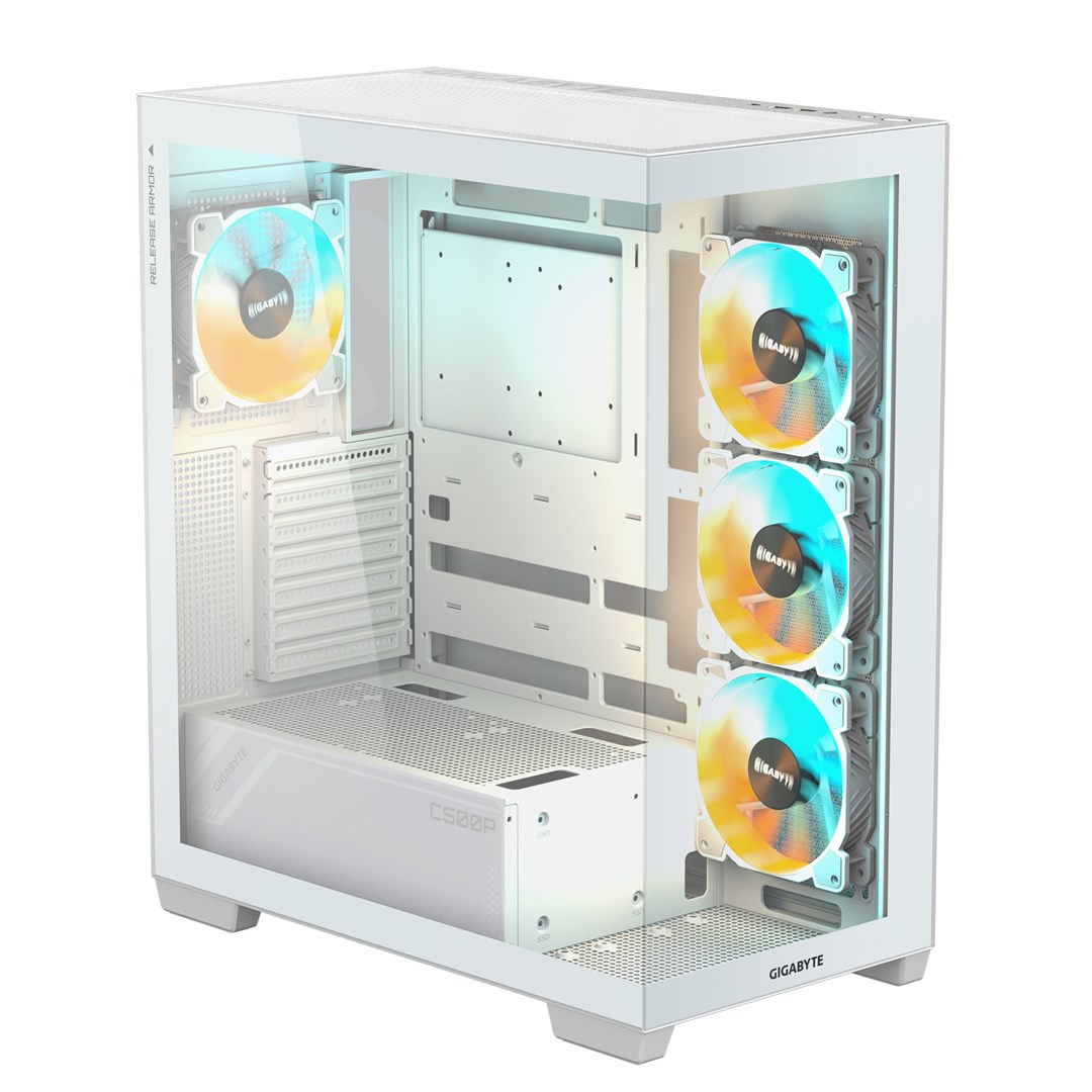 GIGABYTE C500 PANORAMIC STEALTH Midi Tower White GIGABYTE C500 PANORAMIC STEALTH Midi Tower White
